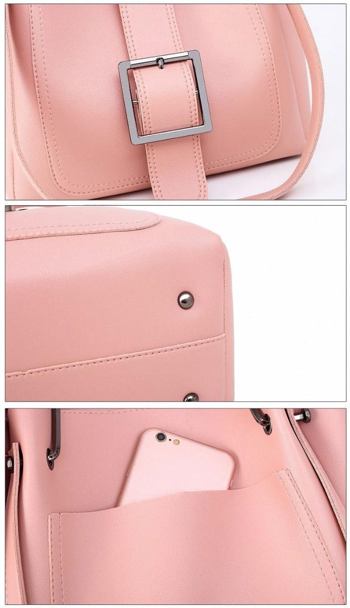 Newest Elegant Style Sets Lady Handbag With Fringes Pink - Obeezi.com