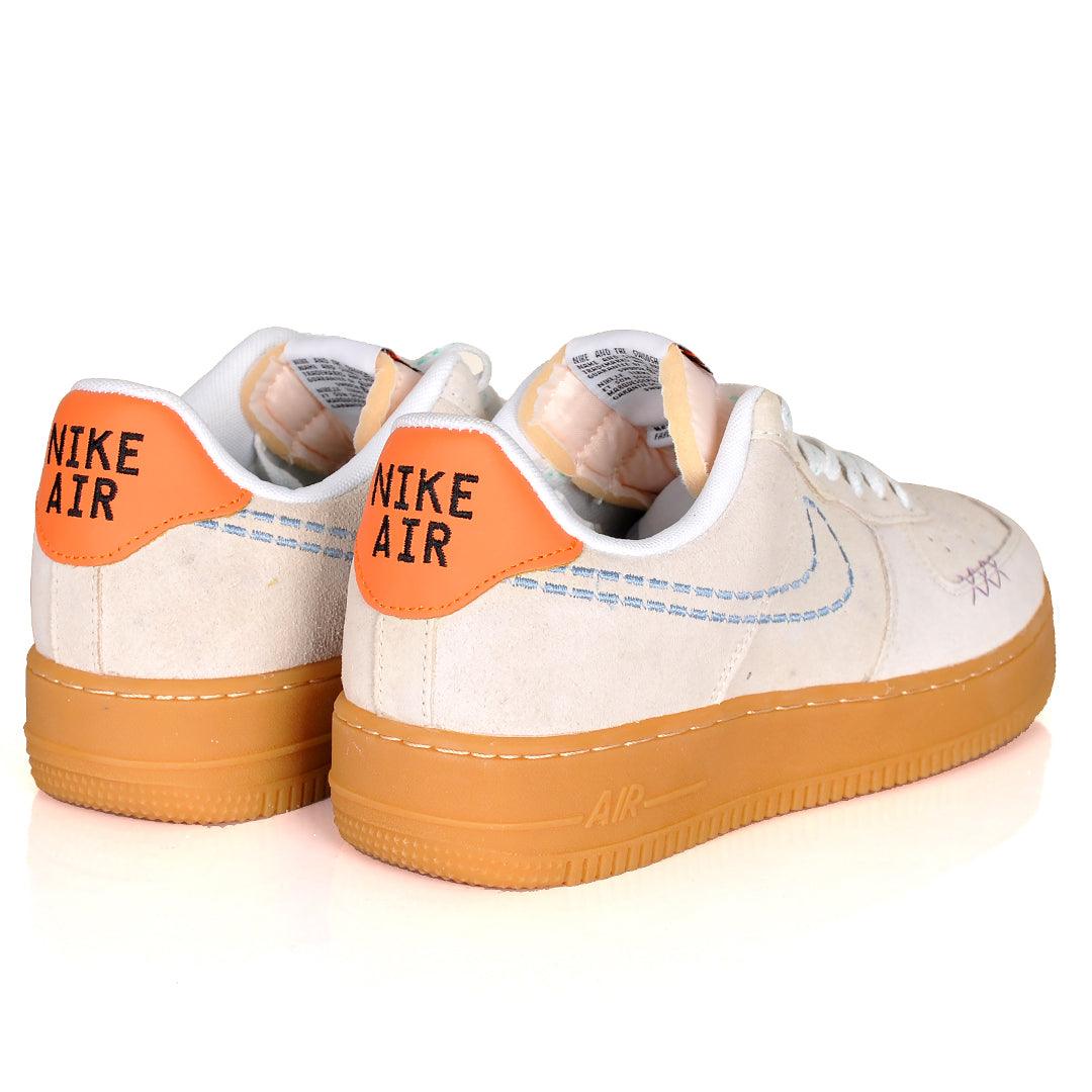 NK 1 Low N7 LV8 Utility Suede Patterned Sneakers - Cream Colored - Obeezi.com