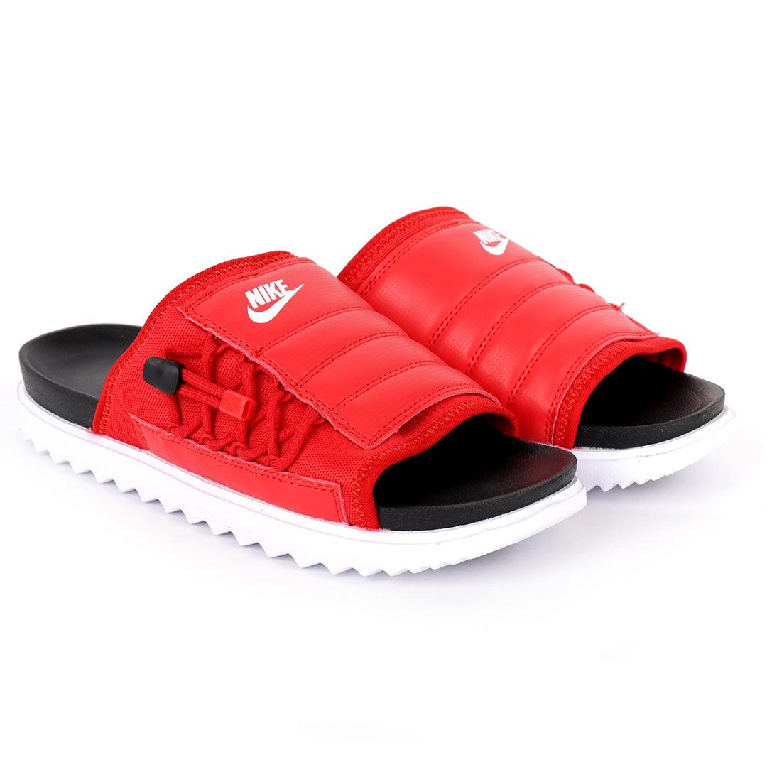NK Asuna Red Slide With White Rubber Sole - Obeezi.com