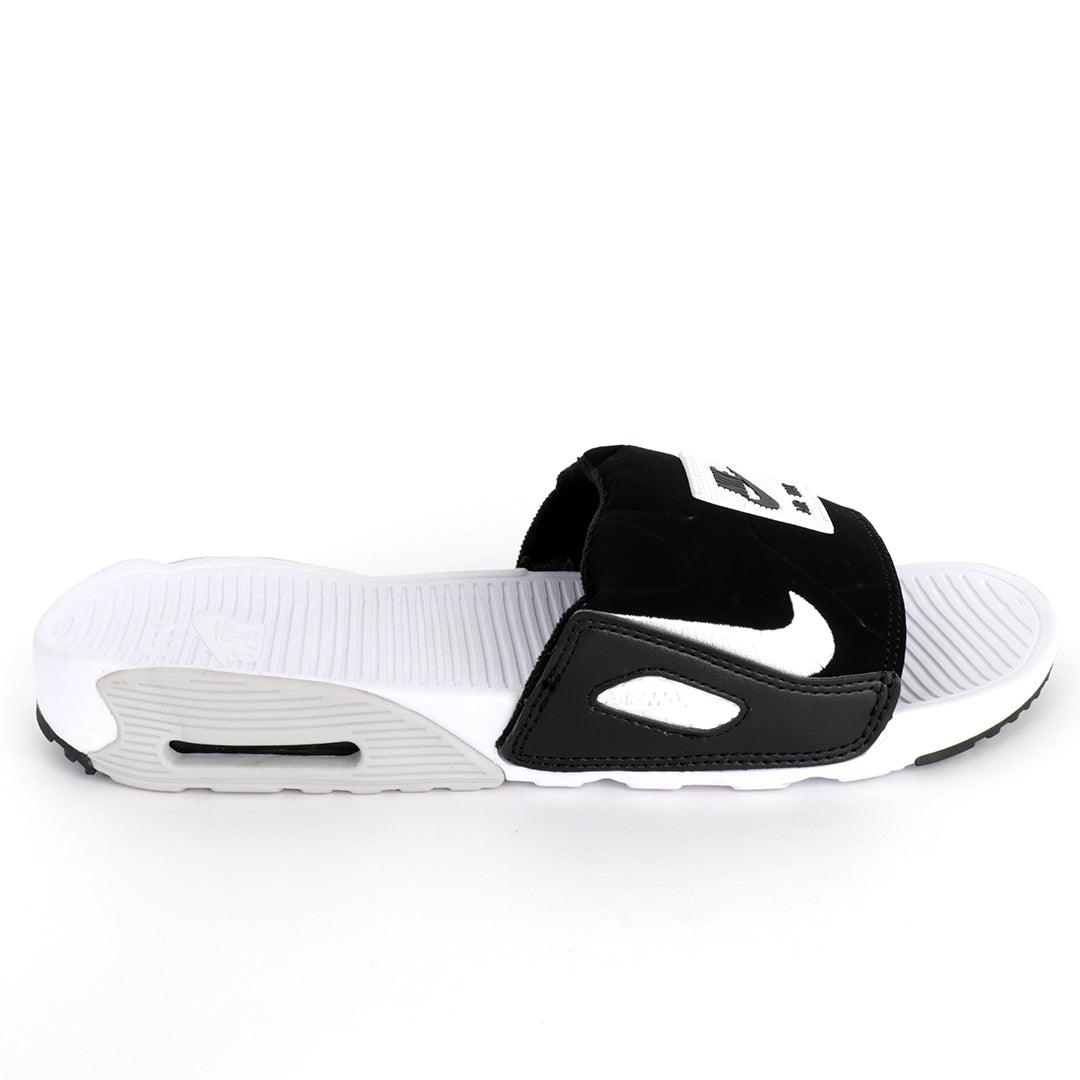 NK Camden Black And White Design Sneaker Sole Slides - Obeezi.com