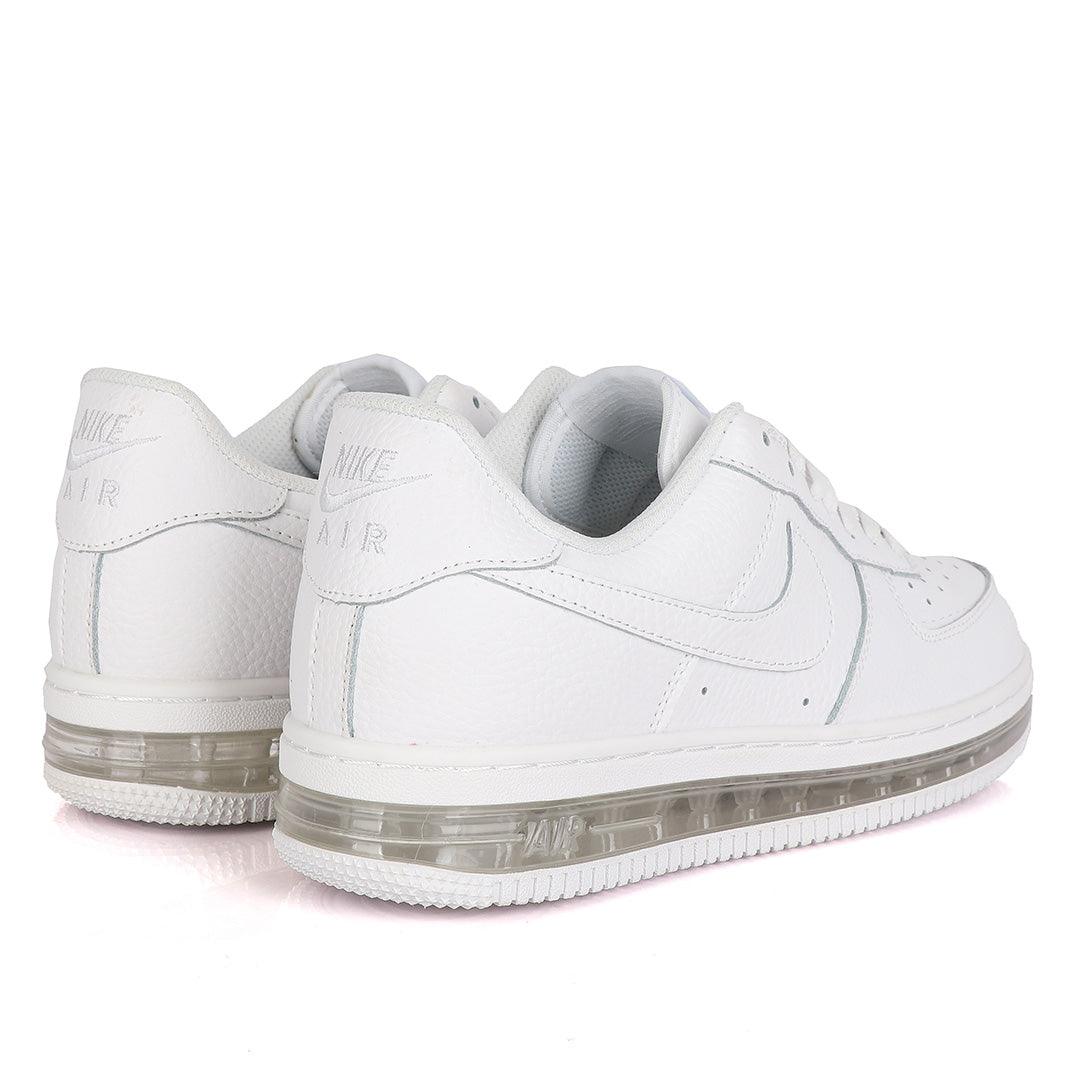 NK Force 1 Translucent Panel Designed Sneakers- White - Obeezi.com