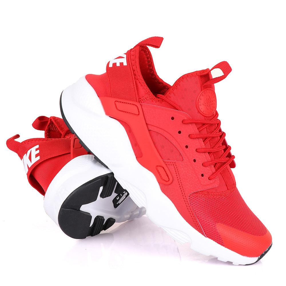 NK Huarache Ultra Red and White Sneaker - Obeezi.com