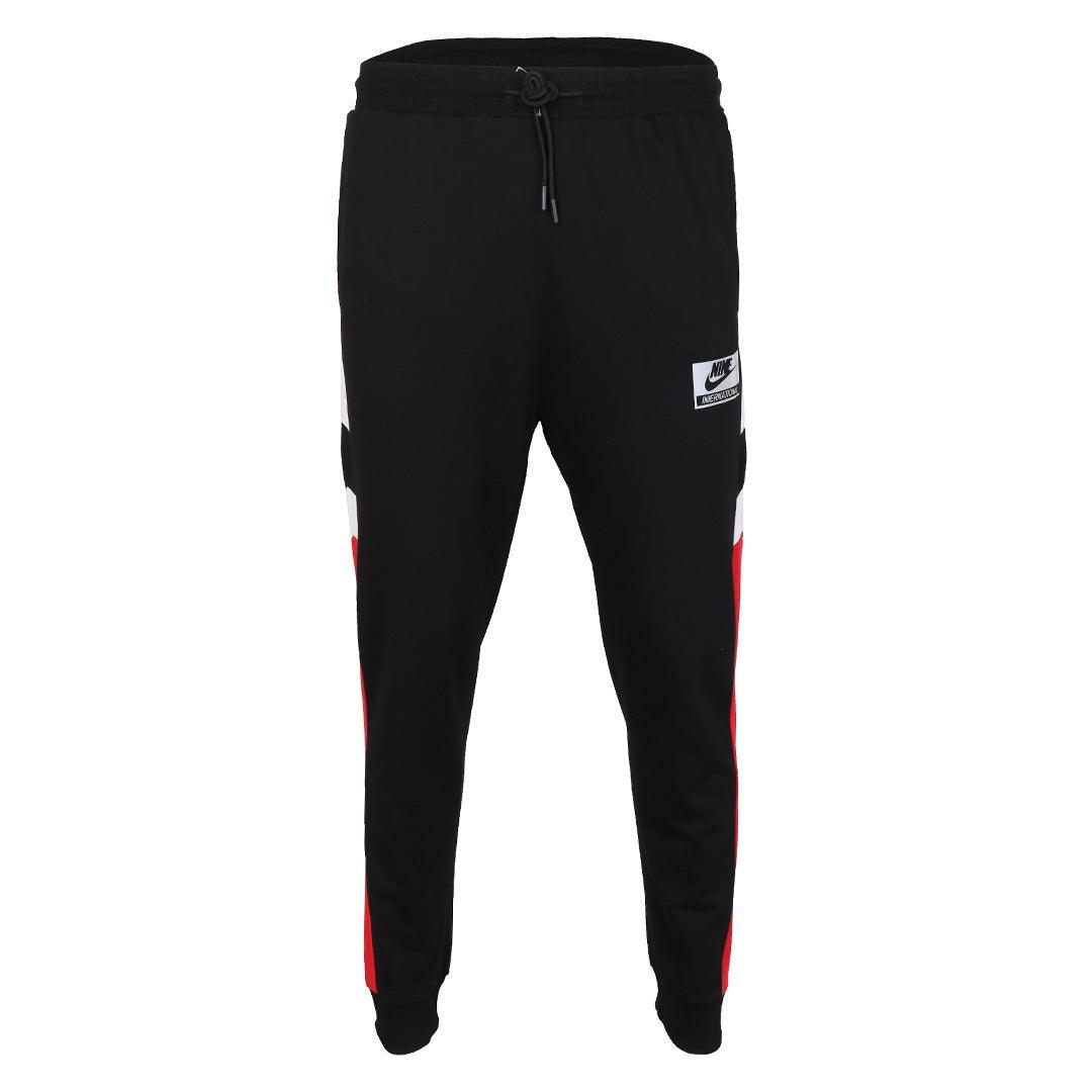 NK International Sportswear Men's Joggers- Black Red - Obeezi.com