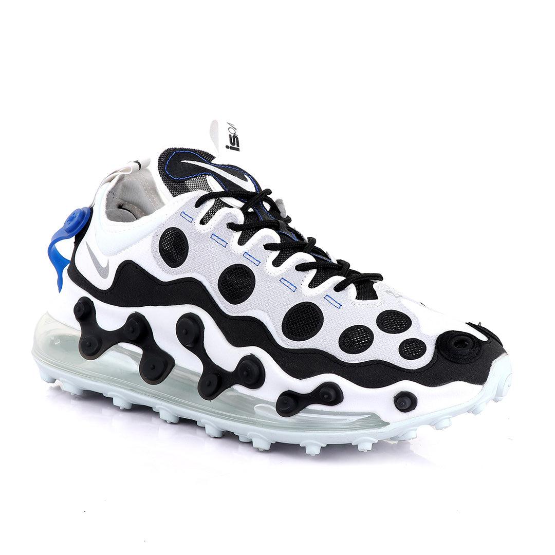 Nk Ispa Airmax 720 Adapt Black Poka Dot White Sneakers - Obeezi.com