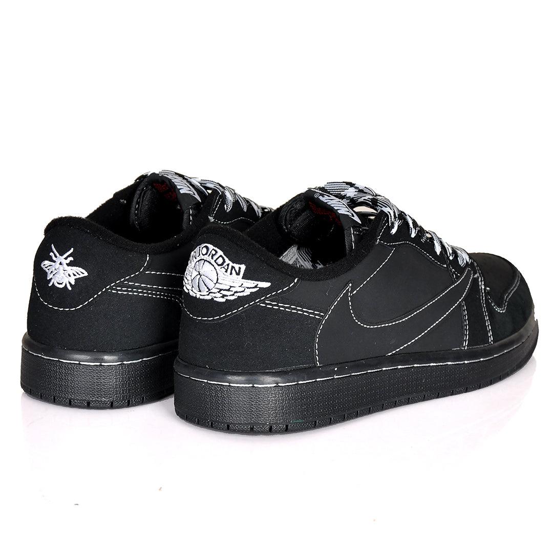 NK Jord 1 Low Black Phantom Sneakers -Black - Obeezi.com