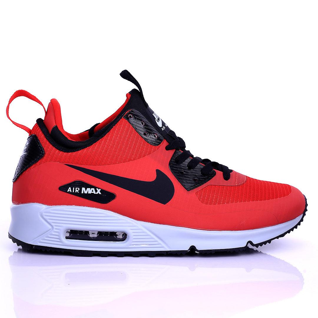 NK Max Zoom Red With Classic Black Design Sneakers - Obeezi.com