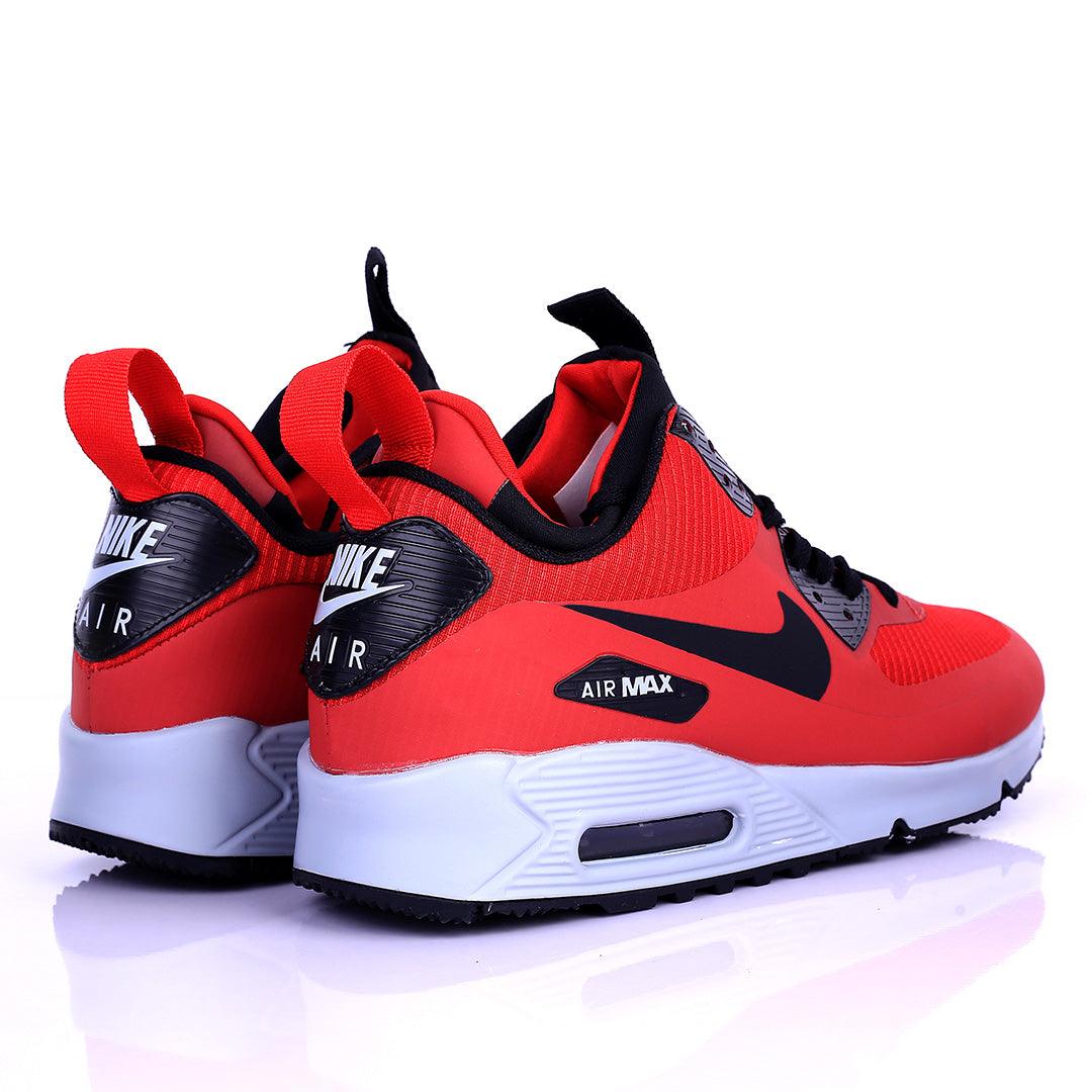 NK Max Zoom Red With Classic Black Design Sneakers - Obeezi.com