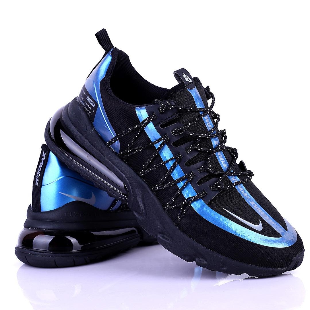 NK Run Utility 360 Degree Blue Reflectivity Black Sneakers Designed - Obeezi.com