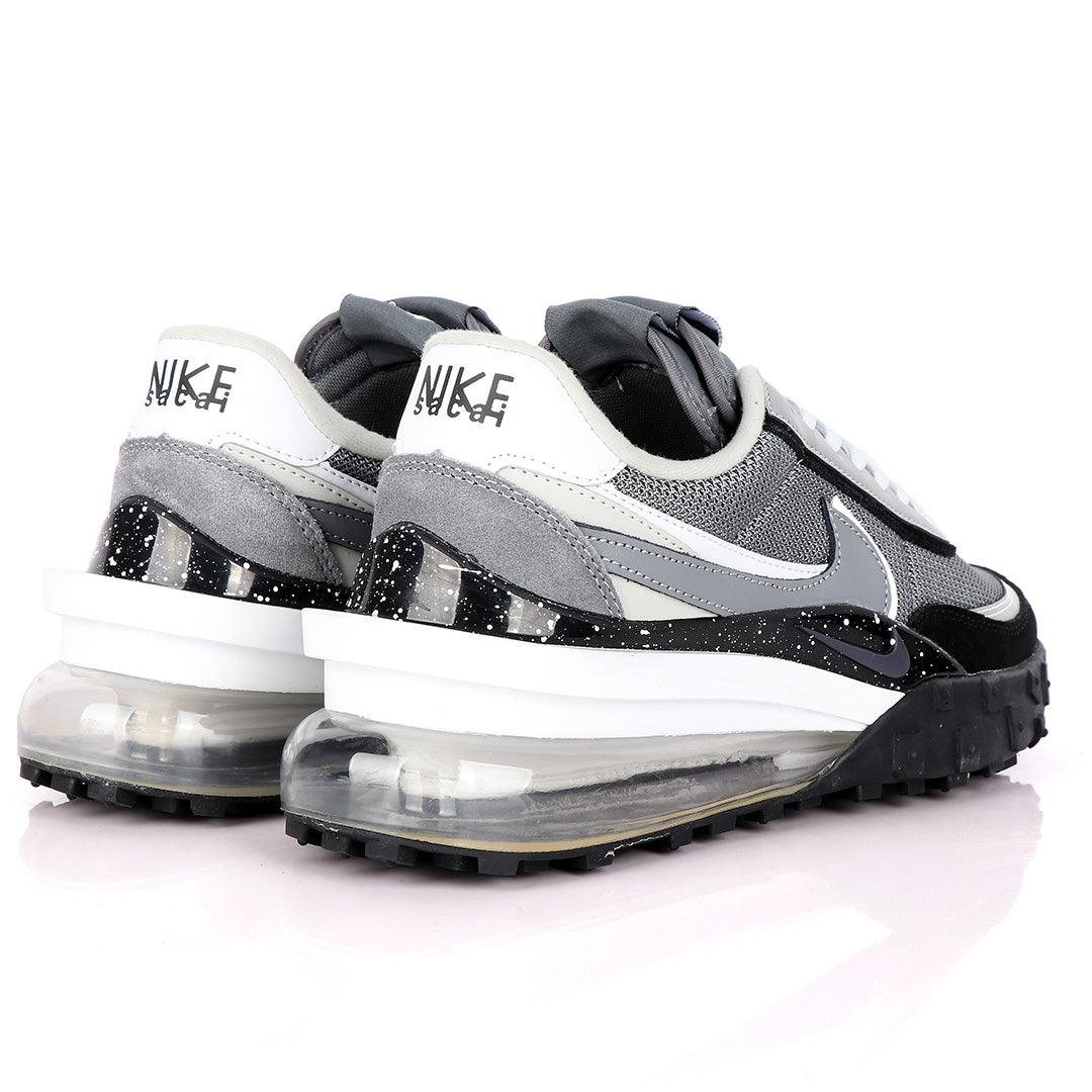 NK Sacai Waffle Tailwind Carbon Grey Sneakers - Obeezi.com