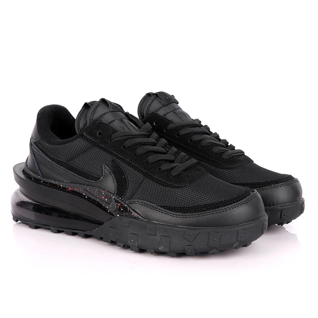 NK Sacai Waffle Tailwind Royal Black Sneakers - Obeezi.com
