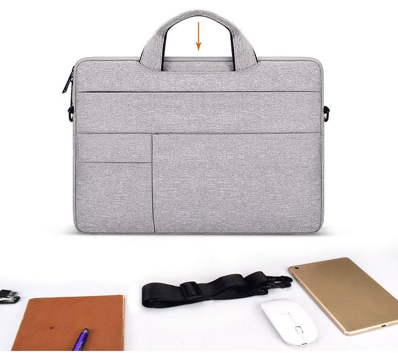 Office Travel 15.6 Inch Waterproof Custom Laptop Bag-Grey - Obeezi.com