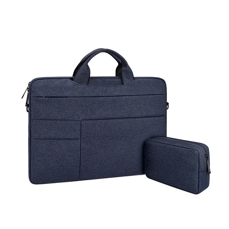 Office Travel 15.6 Inch Waterproof Custom Laptop Bag-Navy Blue - Obeezi.com