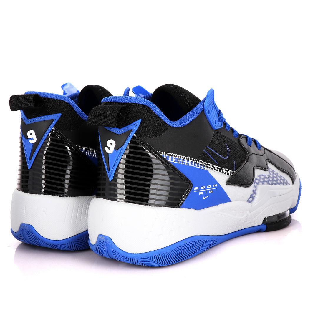 Original Air Jordan Zoom Royal Blue And Black Sneakers - Obeezi.com