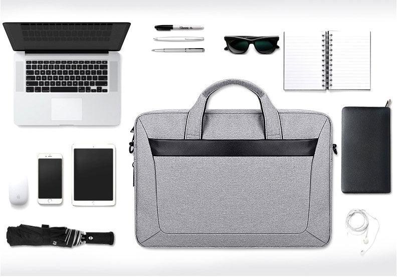 Oxford Men's Portable And Expandable Laptop Bag- Ash - Obeezi.com