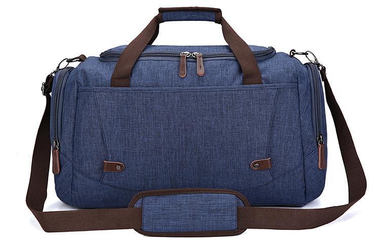 Oxford Multi Pocket Water Resistant Large Capacity Luggage Blue Bags - Obeezi.com