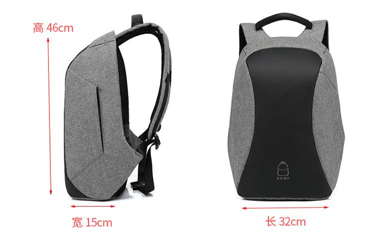 Oxford Waterproof Business and Laptop Smart Backpack- Black - Obeezi.com