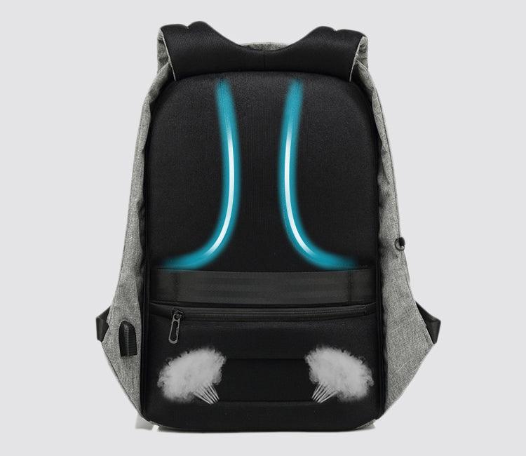 Oxford Waterproof Business and Laptop Smart Backpack- Blue - Obeezi.com