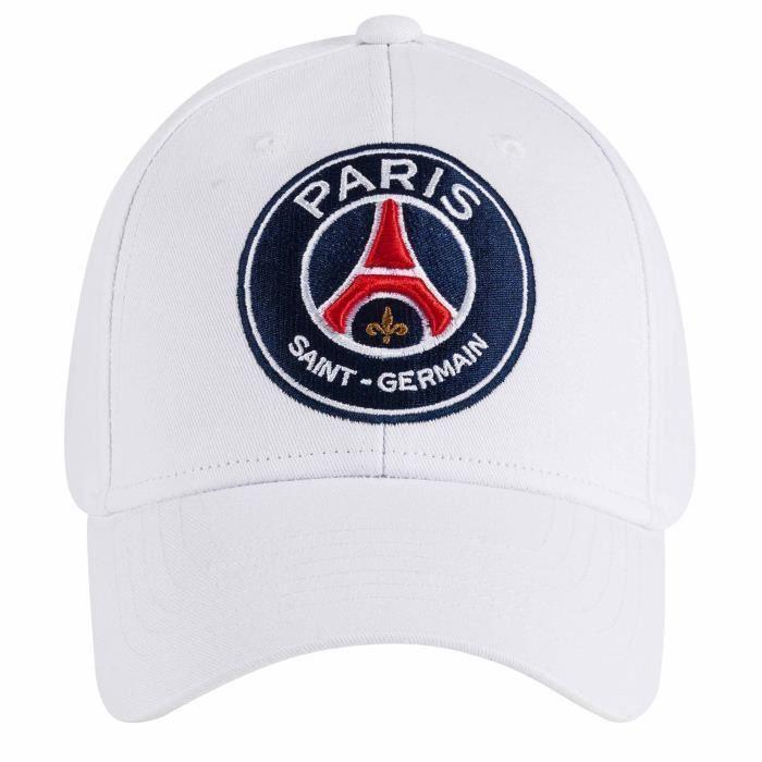 Paris Saint Germain Unisex baseball Adjustable White Cap - Obeezi.com