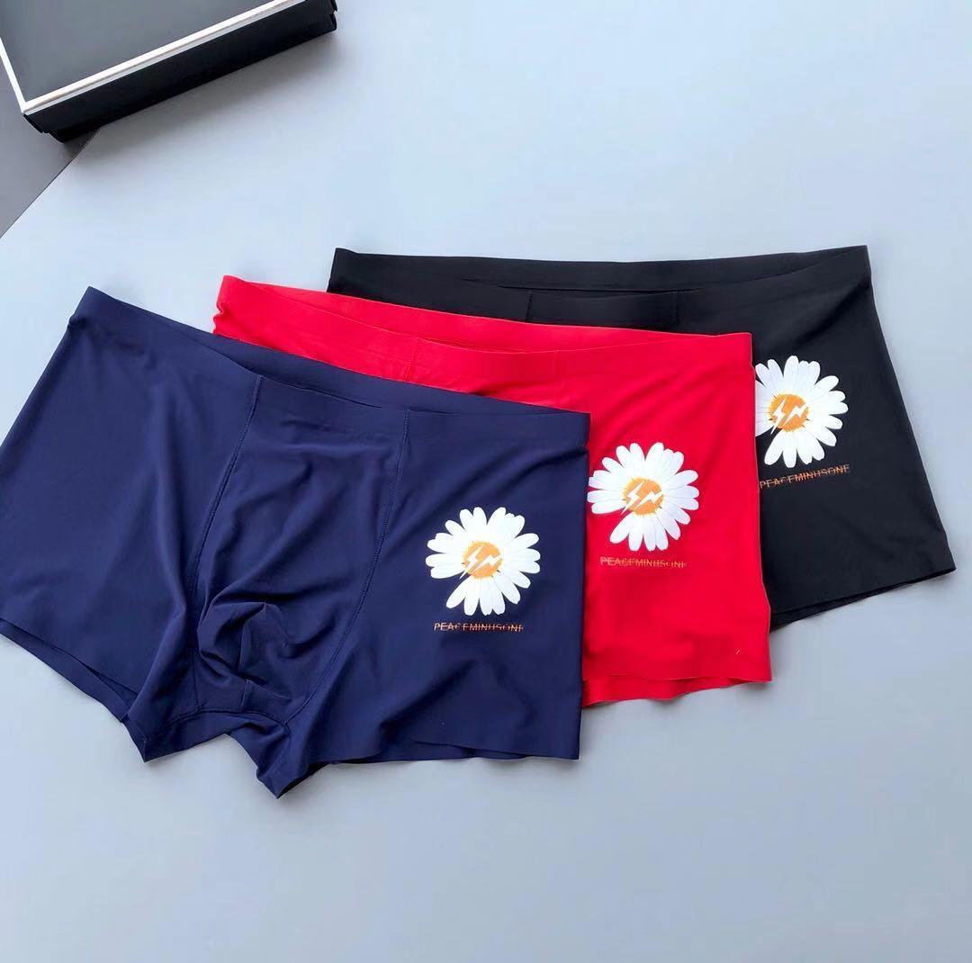 Peaceminus 3 in 1 Red Navy Blue Black Lightweight Boxers - Obeezi.com