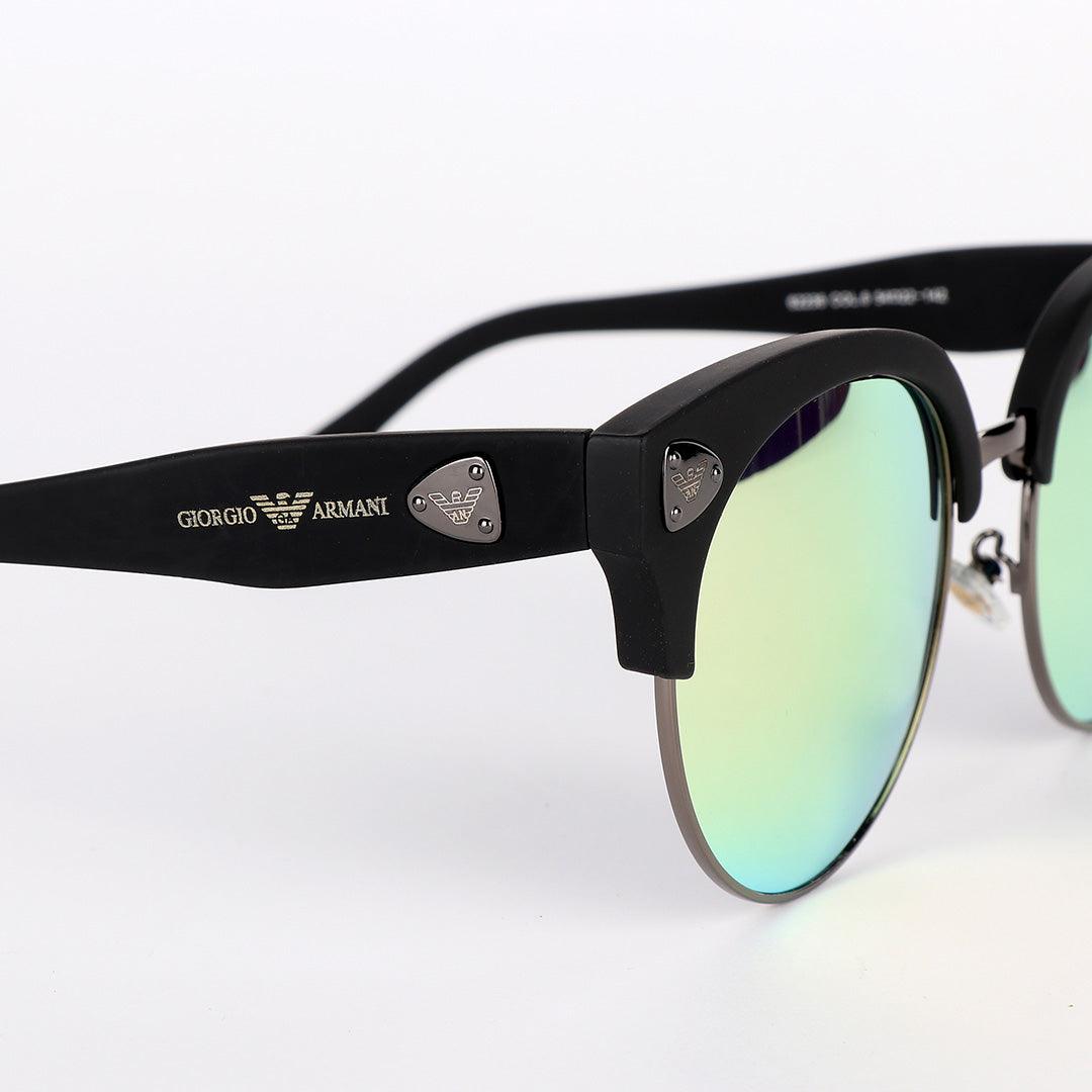 Plastic Frame Reflector Black Sunglasses - Obeezi.com
