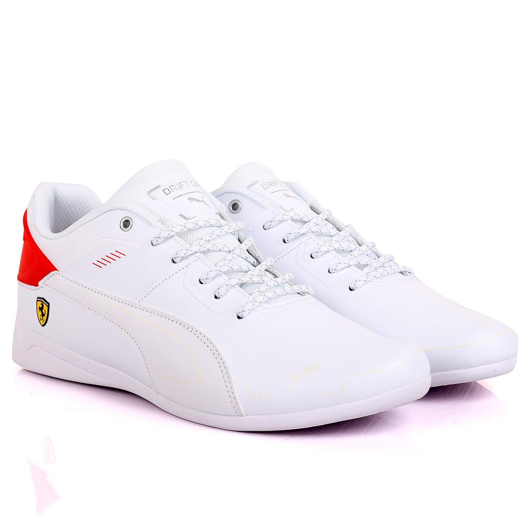 PM Ferrari Drift Cat Delta Sneakers-White - Obeezi.com