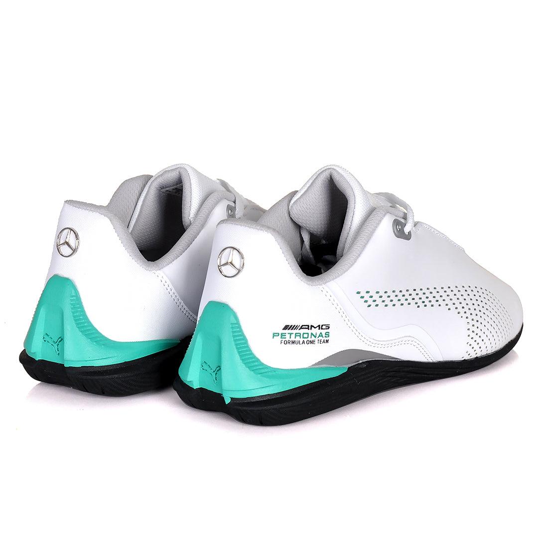 PM Green Drift Cat Decima Motorsport White Sneakers - Obeezi.com