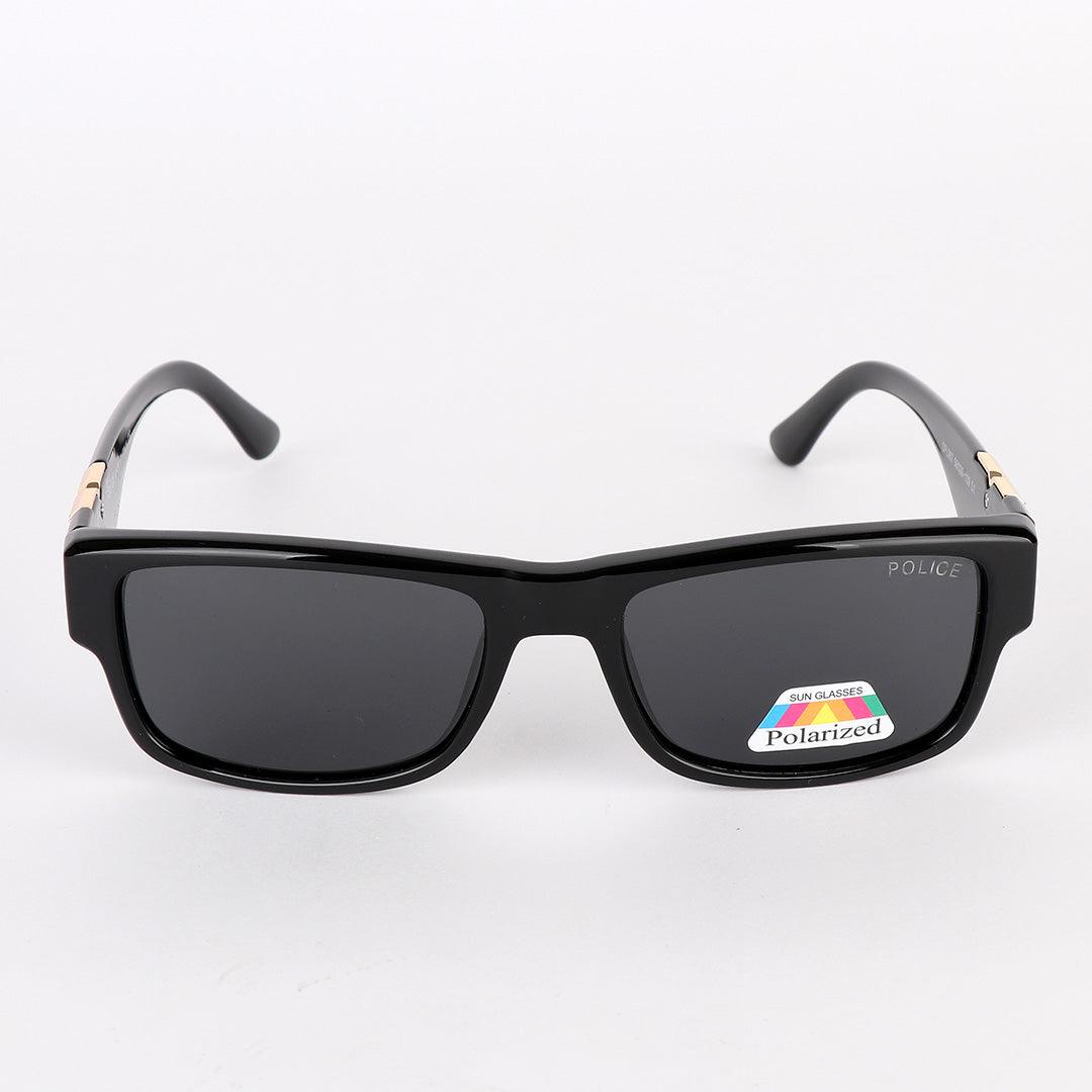 Police Polarized Gold Metal Black Sunglasses - Obeezi.com