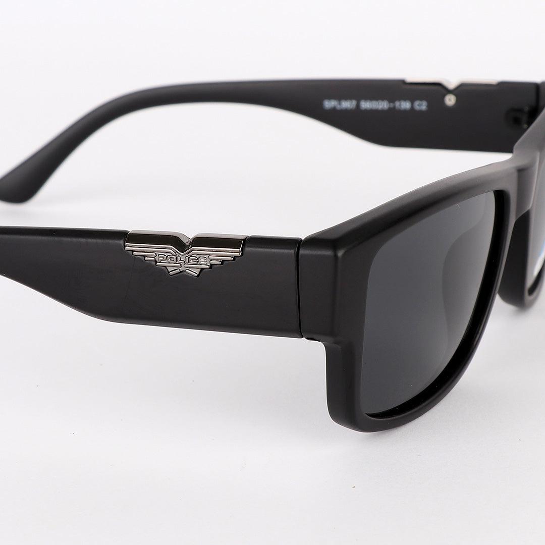 Police Polarized Silver Metal Black Sunglasses - Obeezi.com