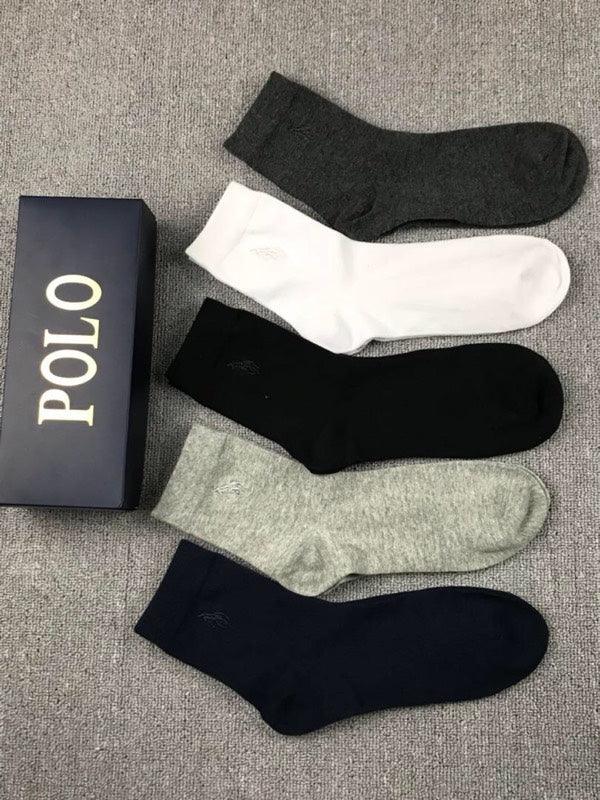 Polo Ralph Lauren Formal Black White Grey Ash Socks - Obeezi.com