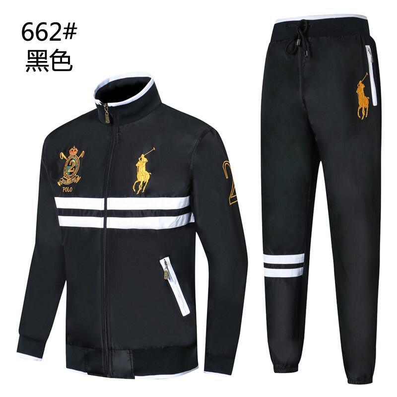 Polo RL With Big Pony And Touch Of White Tracksuit -Black - Obeezi.com