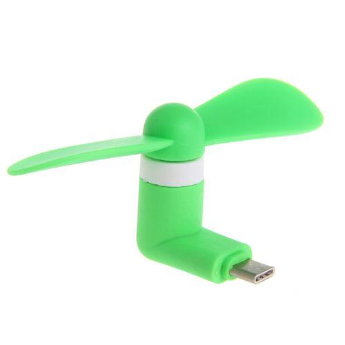 Portable Mini Fashion 2 In 1 Electric Air Cooler Fan For IPhone And Android Phone - Green - Obeezi.com
