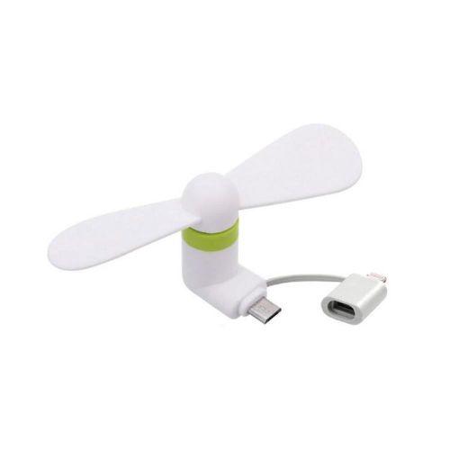 Portable Mini Fashion 2 In 1 Electric Air Cooler Fan For IPhone And Android Phone - Obeezi.com