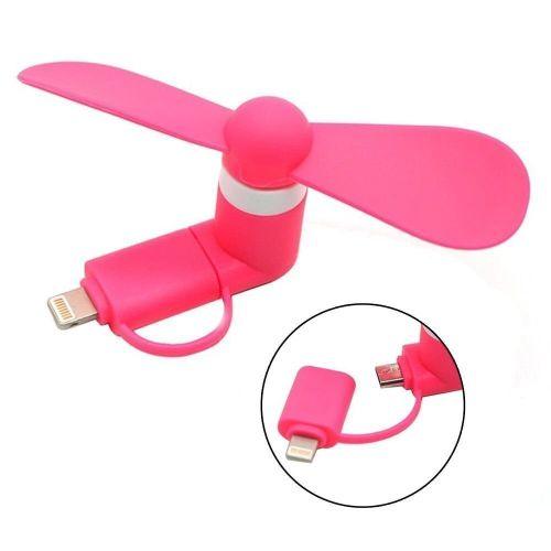 Portable Mini Fashion 2 In 1 Electric Air Cooler Fan For IPhone And Android Phone -White - Obeezi.com