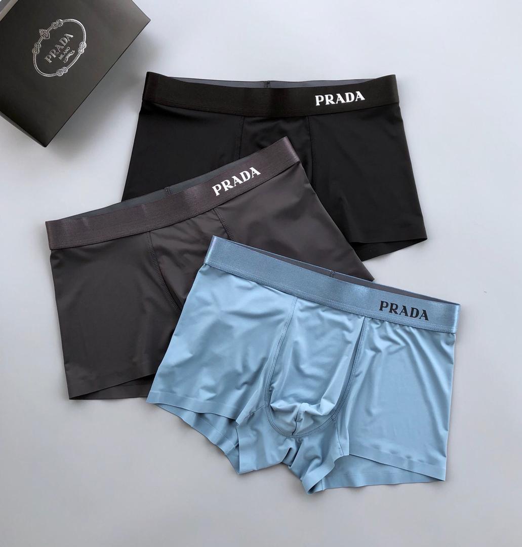 Pra 3 In 1 Cotton Comfortable Body-Suited Black, Grey And Green Men's Boxers - Obeezi.com