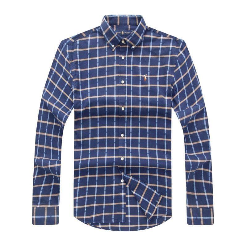 PRL Blue Stripped Designed Long Sleeve Shirt - Obeezi.com