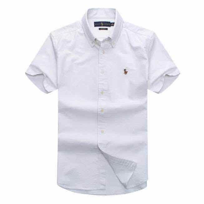 PRL Camp Collar Short Sleeve Shirt-Ash - Obeezi.com