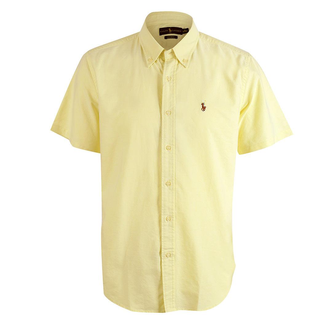 PRL Camp Collar Short Sleeve Shirt-Lemon - Obeezi.com
