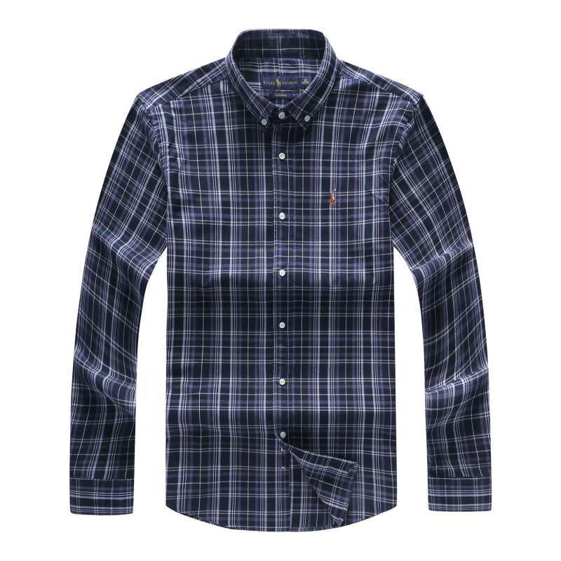 PRL Checkered Blue Black Custom Long sleeve Shirt - Obeezi.com