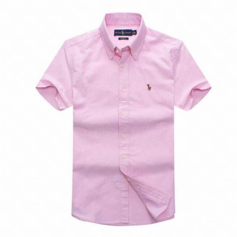 PRL Classic Fit Pony Logo Shortsleeve Shirt - Pink - Obeezi.com