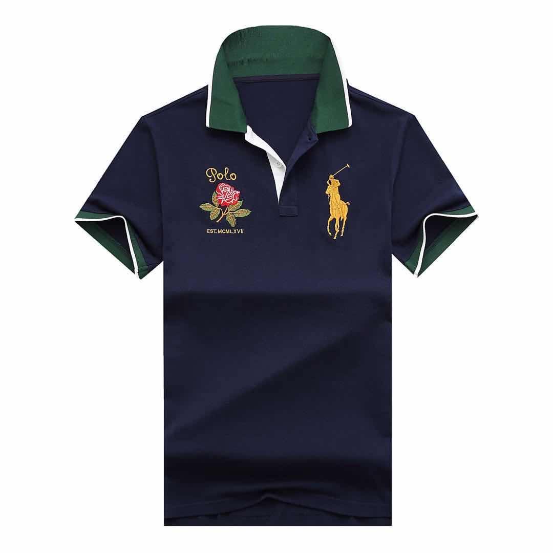 Prl Crest-embellished Polo Shirt - Navyblue - Obeezi.com
