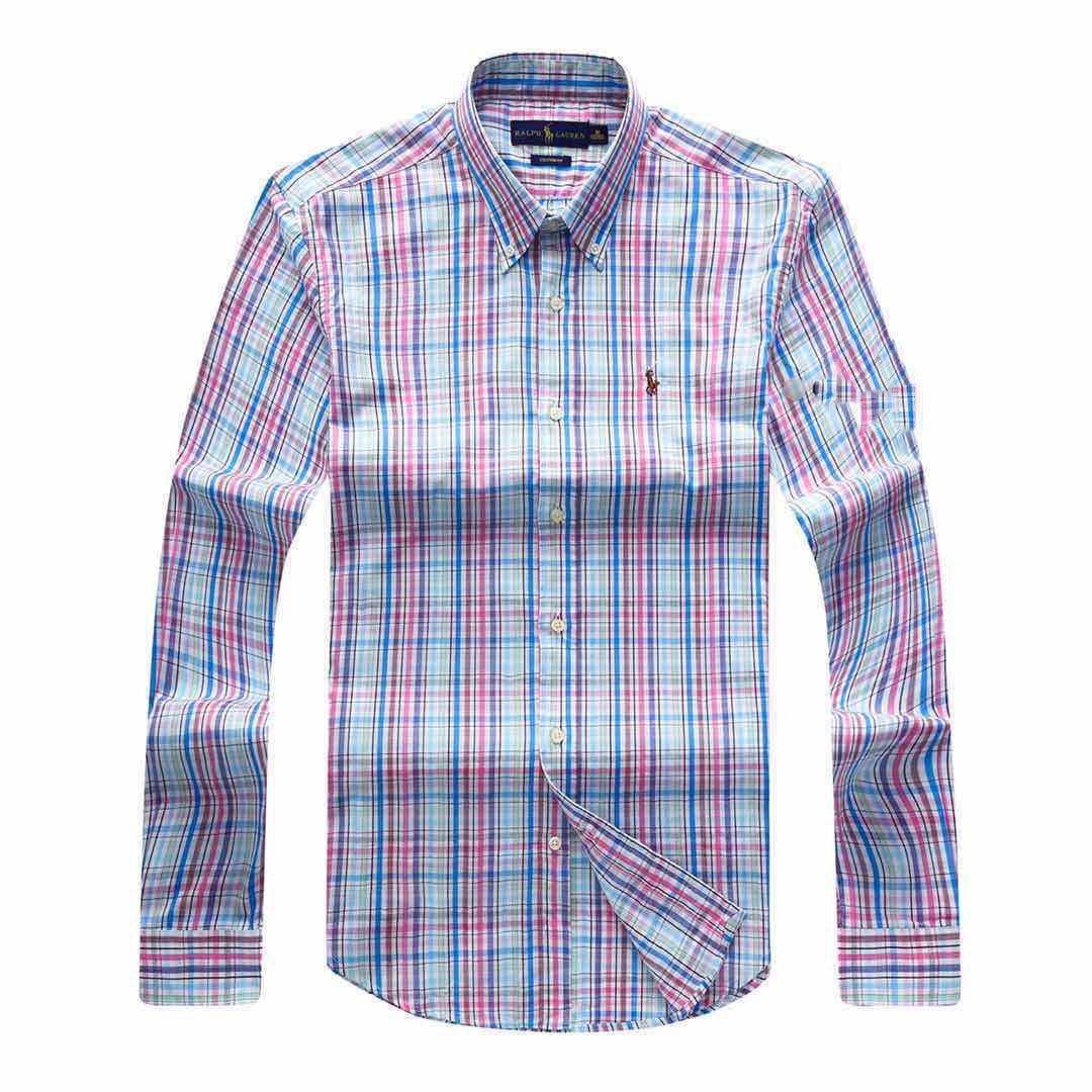 PRL Custom Fit Multi-Colored Striped Long Sleeve Shirt - Obeezi.com
