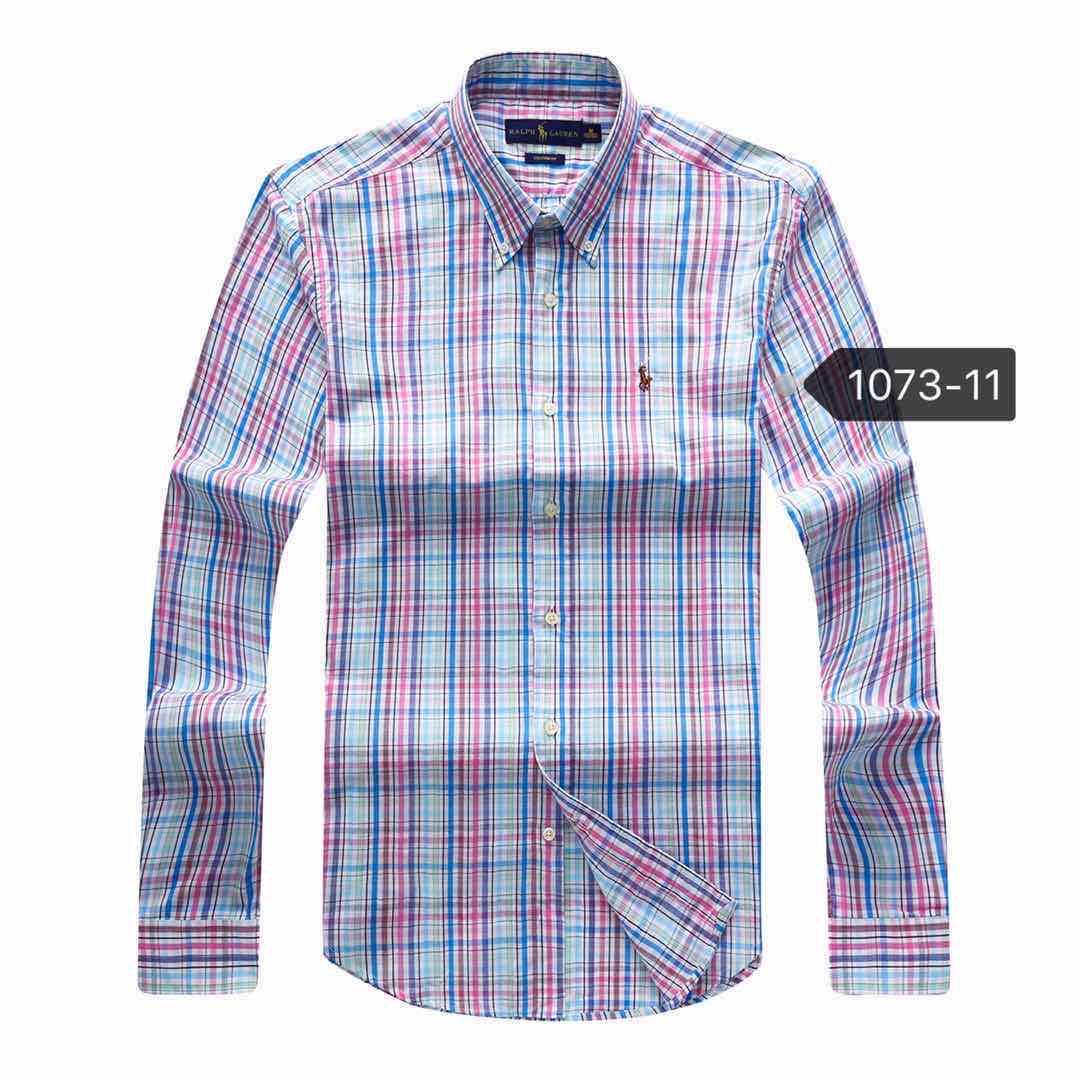 PRL Custom Fit Multi-Colored Striped Long Sleeve Shirt - Obeezi.com