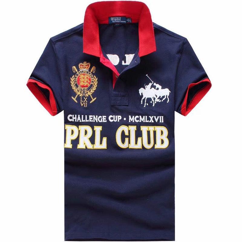 PRL Custom Fit Rugby Polo T-Shirt Navyblue - Obeezi.com