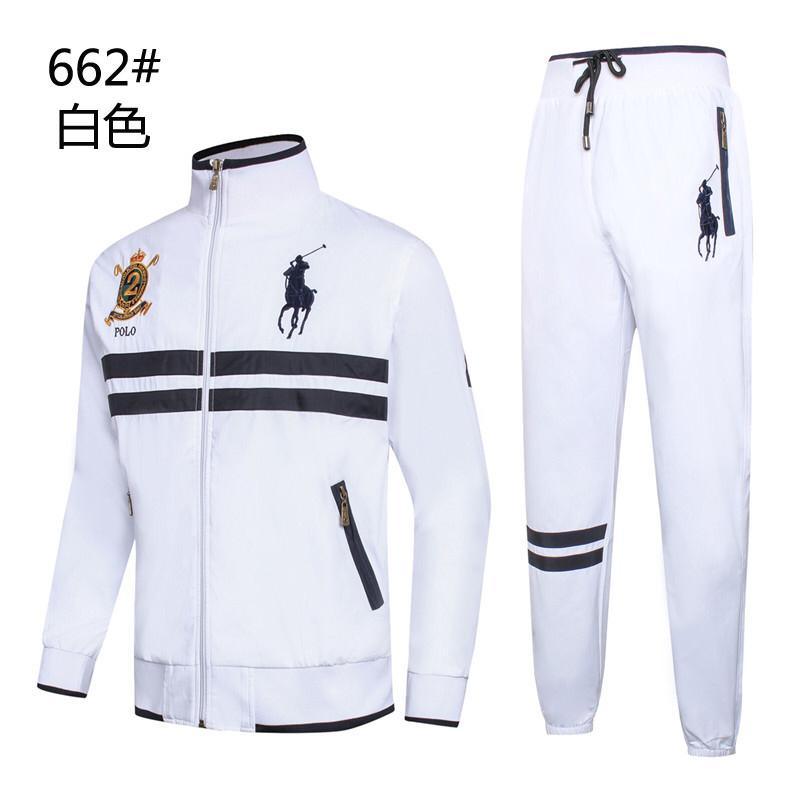 PRL Fine Quality White and Navyblue Stripped Tracksuit - Obeezi.com