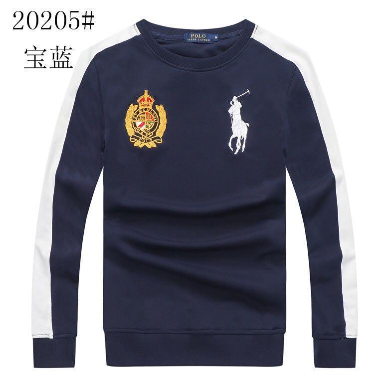 PRL Long Sleeves Embroidered Logo Sweat Shirt- NavyBlue - Obeezi.com