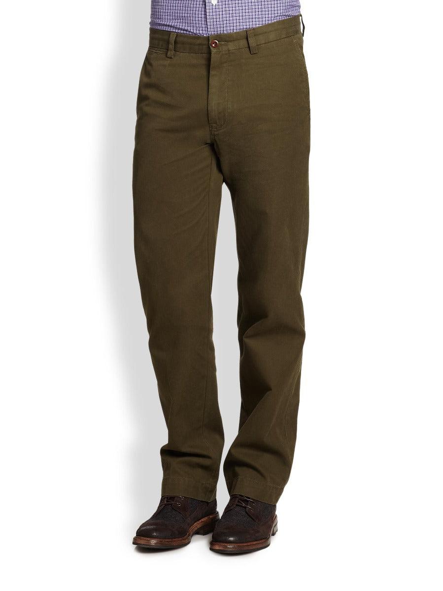 PRL Men's Classic Fit Bedford Chino Pants Coffee Brown - Obeezi.com