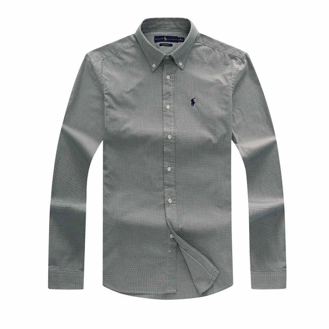 PRL Men's Cotton Black Logo Embroidered Multi- Coloured Button Down Shirt - Obeezi.com