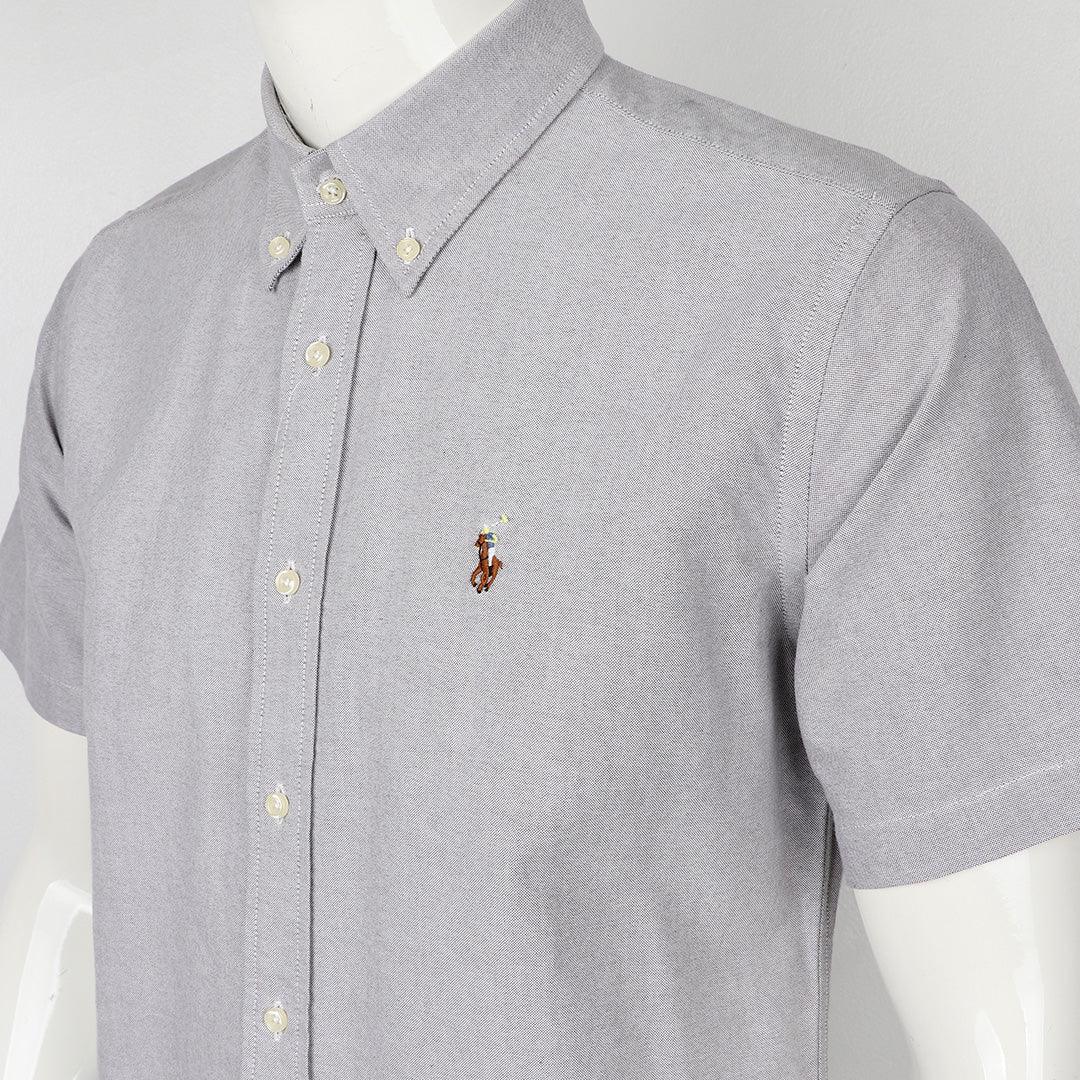 PRL Plain Grey Custom Shortsleeve Shirt - Obeezi.com