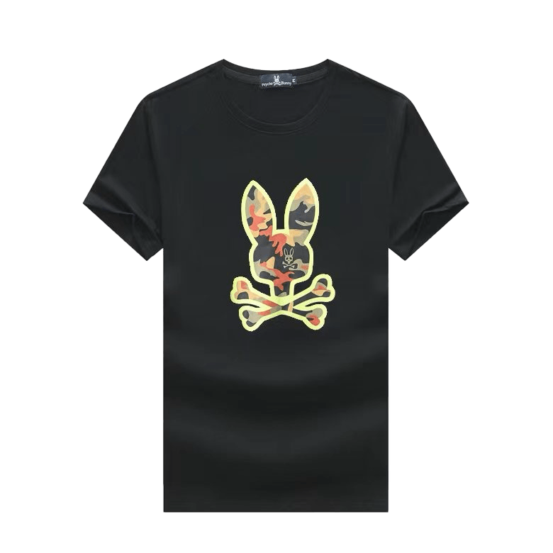 Psy Bunny Classic T-Shirt Hempstead Graphic Designed - Black - Obeezi.com