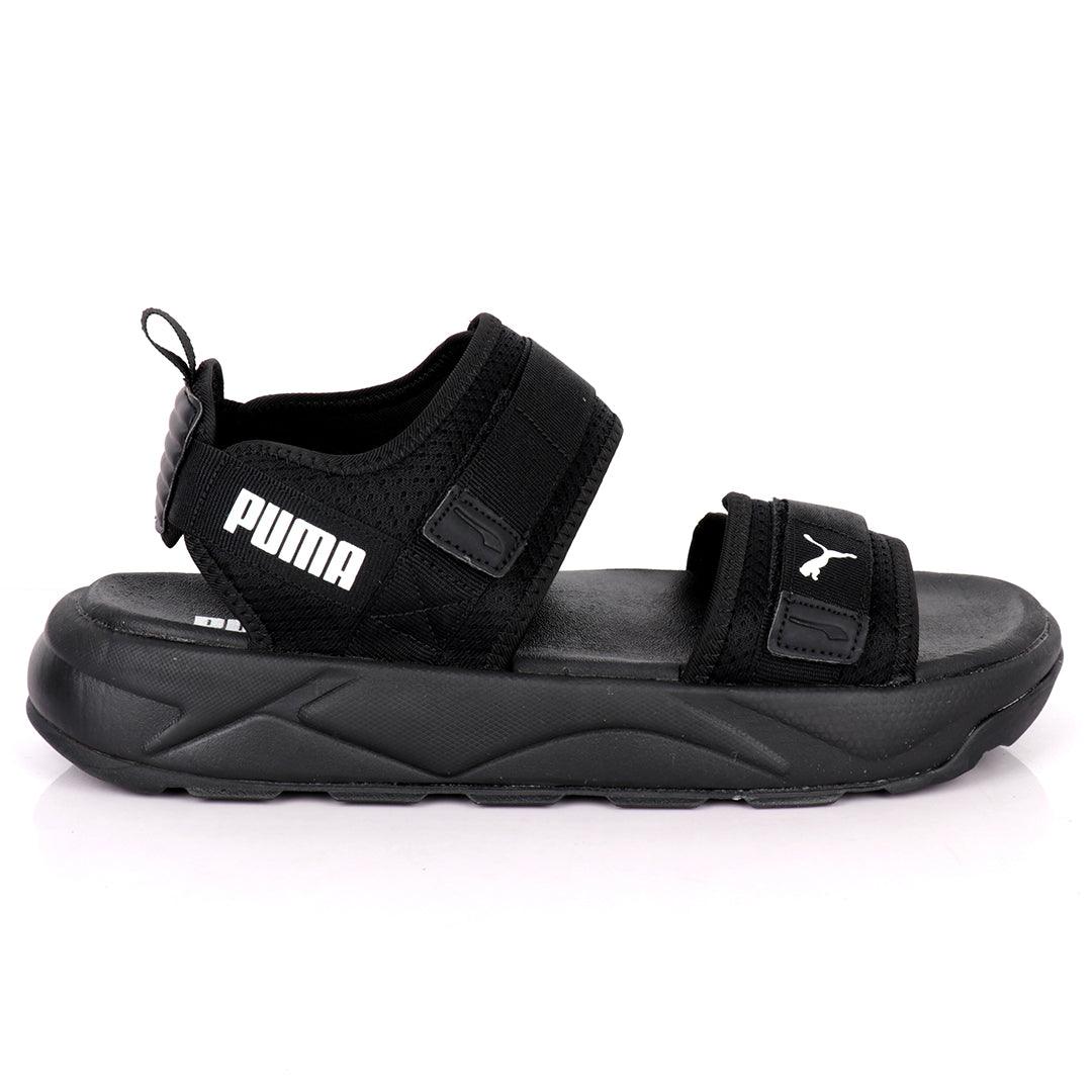 PU Rs Future Rider Sandals Iri Full Black Designed - Obeezi.com